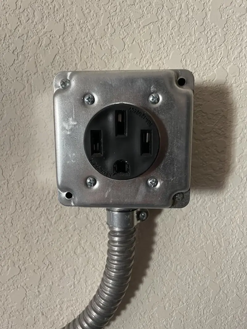 NEMA 14-50 outlet installed for Electrical Panel Upgrade in Cedarville